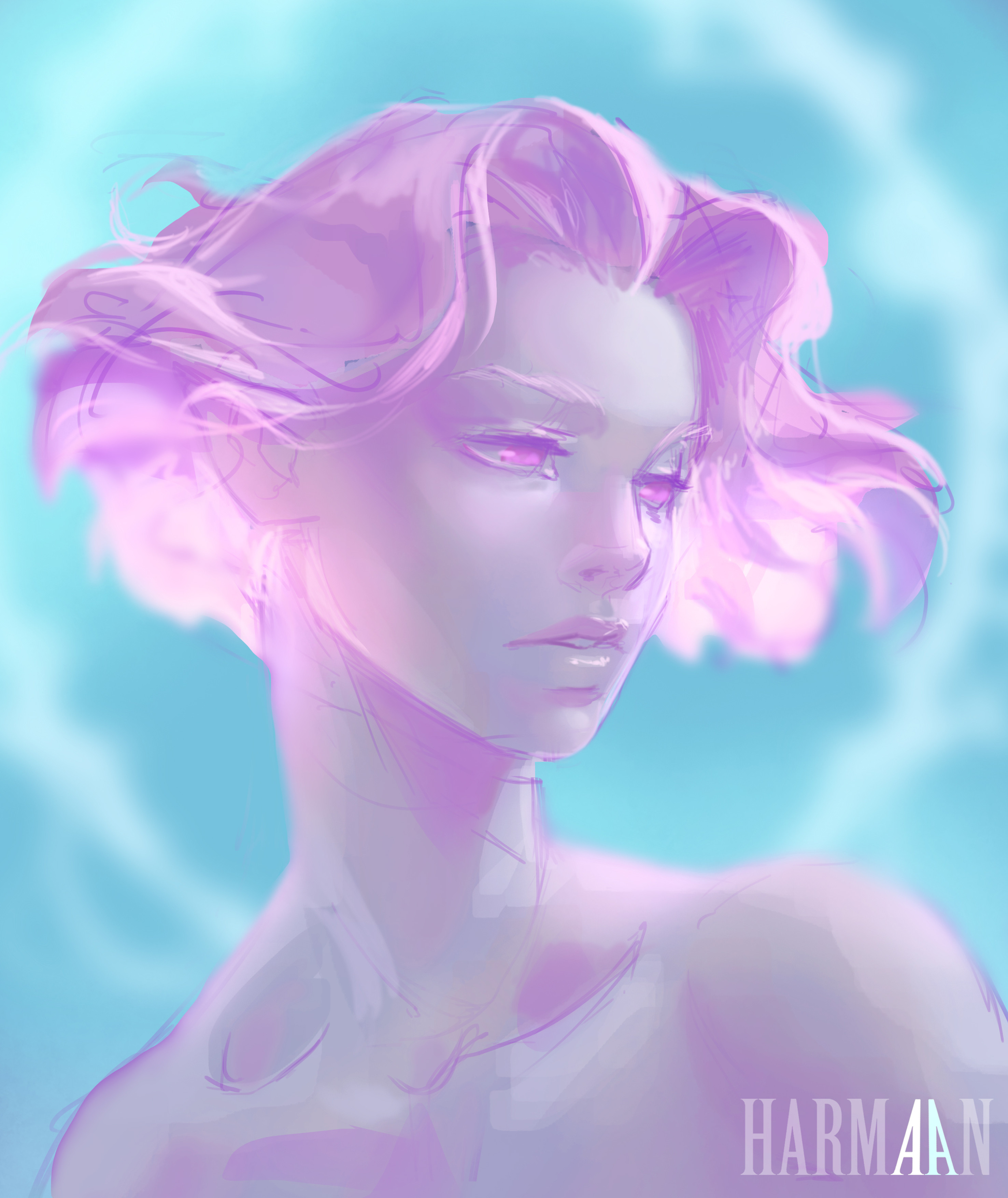 M.A.D.S. ART GALLERY artwork. Bubble Girl